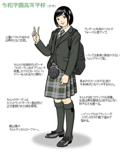 男子もスカートをはける 令和 のジェンダーレス制服予想イラスト 女装トランスジェンダーニュース Jsn24